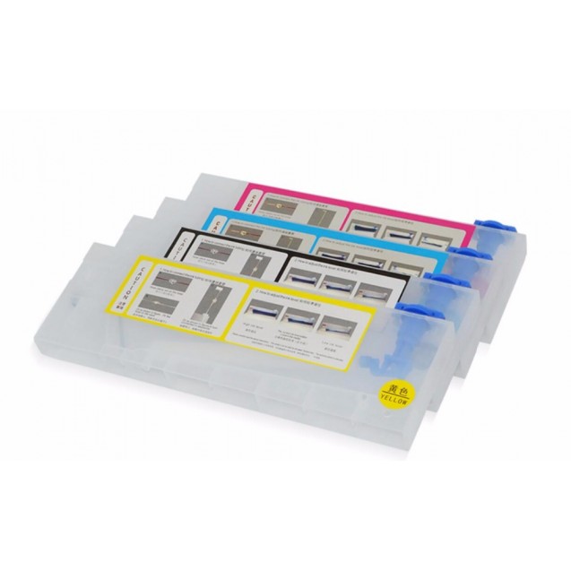 Compatible Empty Ink Cartridge 4x 220ml for Mutoh Valuejet VJ 1204 1304